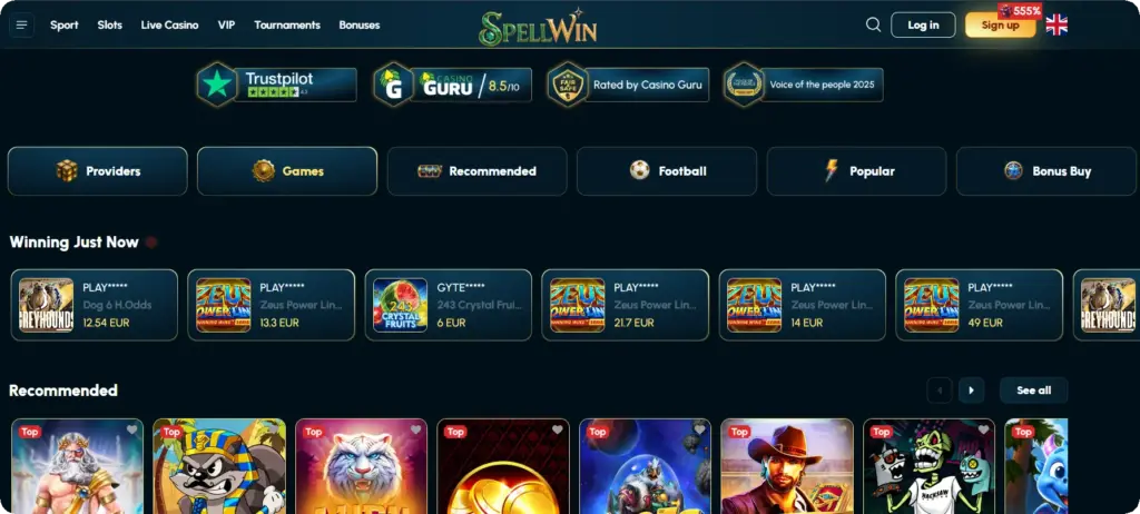 SpellWin Casino Best No ID Verification Casinos